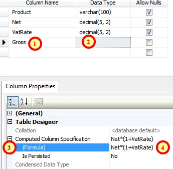 Creating a calculated column