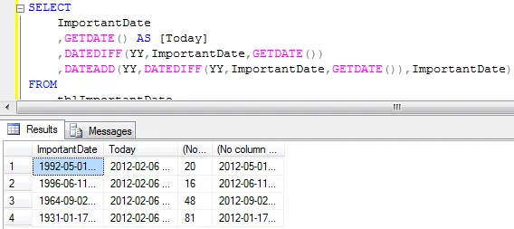 Using DATEADD