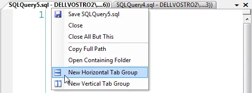 Create tab group