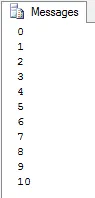 Basic loop output