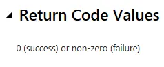 Error codes