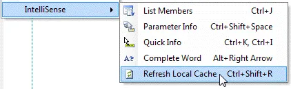 Refresh IntelliSense