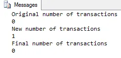 Counting transactions