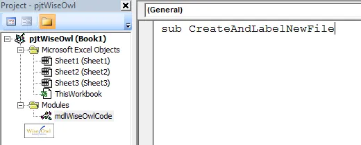 Naming a subroutine