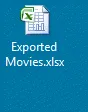 Saved Excel file