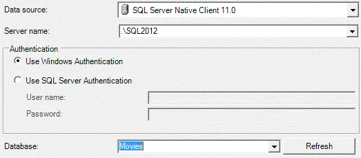 Choosing data source