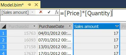 DAX calculated column