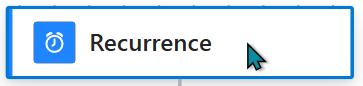 A picture of a Power Automate recurrence action
