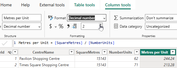 Other fine tuning options are avilable like changing the number of decimals Other fine tuning options are avilable like changing the number of decimals