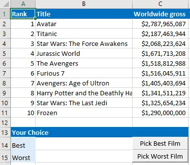 Movie picker