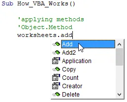 Choose Add method