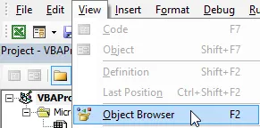 Open Object Browser