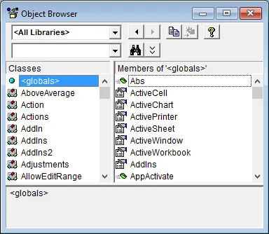 Object Browser