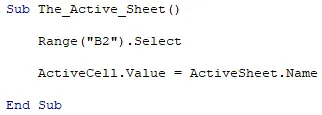 Activesheet