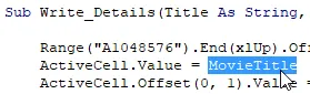 Change variable names