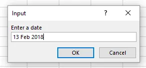 Enter date