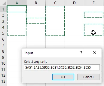 Select cells