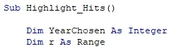 Range variable